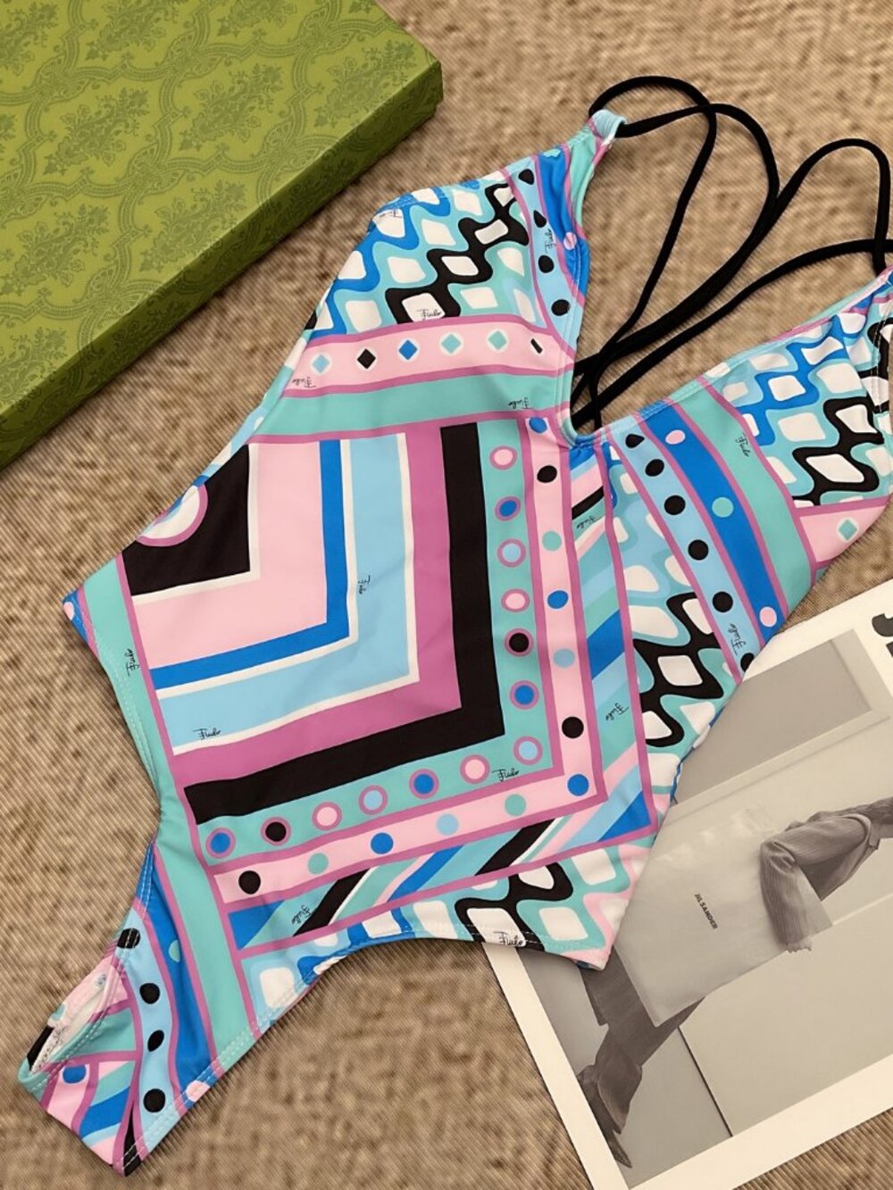 Emilio Pucci Bikini Halter-Neck Swimsuit